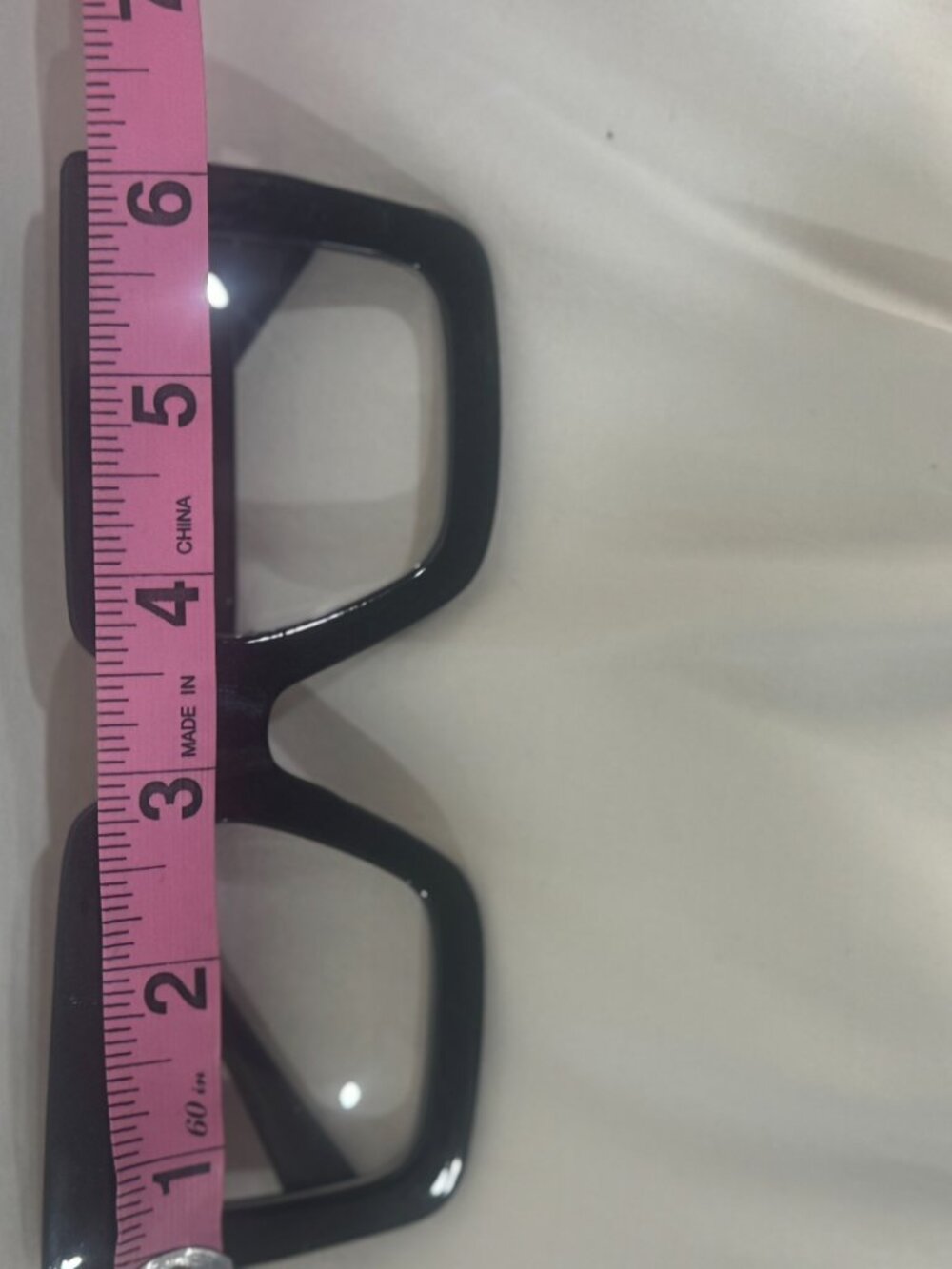 Bold Black Oversized Square Women’s Glasses - Unbranded - Picture 5 of 5